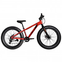 Велосипед Novatrack SUV Fatbike 24" красный рама: 13" (2024)