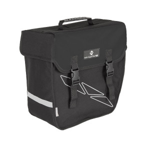 Сумка M-WAVE 5-122321 на багаж. боковая ПРАВАЯ 38х18х30см V=18л б/съемная с крючками черно-серая AMSTERDAM SINGLE RIGHT 