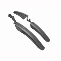 Крылья Stels XGNB-060 24"-26" быстросъемные пластиковые чёрные полуфэтбайк