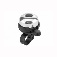 Звонок Stels XN-040-5-L алюминий/пластик, черно-серебристый левый
