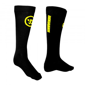 Носки хоккейные Warrior Pro Skate Sock Black SR черные/желтые 
