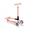 Самокат Globber Junior Foldable Lights Ecologic персиковый - Самокат Globber Junior Foldable Lights Ecologic персиковый