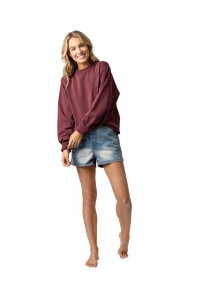 Свитшот женский Rip Curl The Searchers Crew maroon (2020)