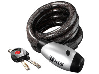 Замок тросовый KELLYS KLS Hardcoil 7ммх15ммх150см, ключ с подсветкой