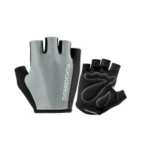 Велоперчатки ROCKBROS S099 RB_S099GR-L, короткие пальцы, серые Велоперчатки ROCKBROS S099 RB_S099GR-L, короткие пальцы, серые