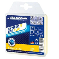 Синтетическая бесфторовая гоночная мазь Holmenkol Syntec FF Bar yellow 2x35 g (27104)