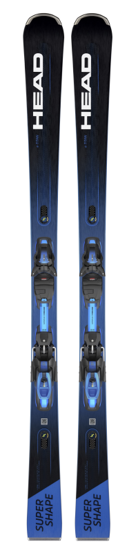 Горные лыжи Head Supershape e-Titan SF-PR black/neon blue + крепление PRD 12 GW BRAKE 95 [F] (2023)