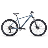 Велосипед Aspect Nickel Pro 27.5" серый/синий рама: M (18") (2025)