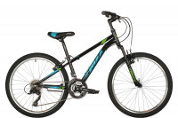 Велосипед FOXX AZTEC 24" черный, рама 12" (2022)