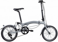 Складной велосипед NOVATRACK Sunrise TG-16", серый (2020)