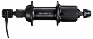 Втулка задняя Shimano TX500, v-br, 32 отверстия, 8/9 скоростей, QR, old:135мм, цвет черный 