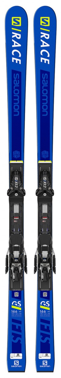 Горные лыжи Salomon S/RACE FIS GS JR 166+X12 T (2020)