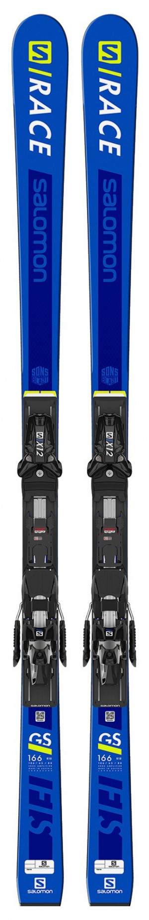 Горные лыжи Salomon S/RACE FIS GS JR 166+X12 T (2020) 
