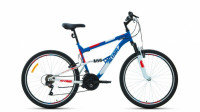Велосипед Altair MTB FS 26 1.0 синий/красный Рама: 18" (2021)