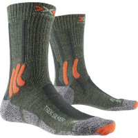Носки X-Socks Trek Silver Olive Melange/X-Orange/Grey Melange