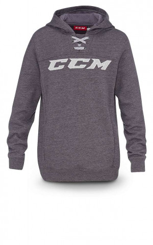 Толстовка детская CCM Hockey Hoody JR Dark Grey Heathered 