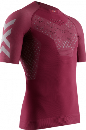 Футболка для бега X-Bionic Twyce 4.0 Run Shirt Men namib red/dolomite grey R011 
