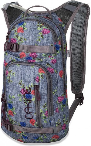 Велорюкзак Dakine Womens Session Pack 8L Annabelle (серый, цветочный принт) 