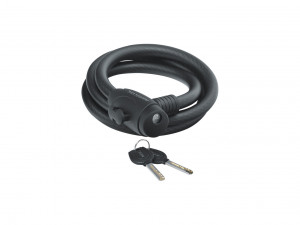 Замок тросовый KELLYS KLS Hardcoil 7ммх15ммх180см, ключ с подсветкой 