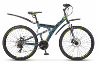 Велосипед Stels Focus MD 27.5" 21-sp V010 серый/желтый рама: 19" (2019)