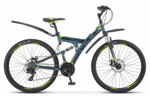 Велосипед Stels Focus MD 27.5&quot; 21-sp V010 серый/желтый (2019) 
