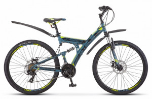 Велосипед Stels Focus MD 27.5&quot; 21-sp V010 серый/желтый рама: 19&quot; (2019) 
