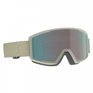 Маска Scott Factor Pro Goggle light beige/enhancer aqua chrome 