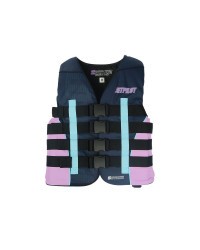 Спасательный жилет нейлон женский Jetpilot Strike Nylon Vest ISO 50N wms. Navy/Sky/Pink (2018)