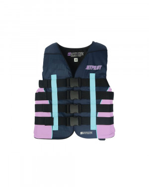 Спасательный жилет нейлон женский Jetpilot Strike Nylon Vest ISO 50N wms. Navy/Sky/Pink (2018) 