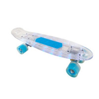Скейтборд детский Navigator пластик, 56x15x11 см, со свет. эффектами, белый