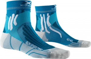 Носки для бега X-Socks Run Speed Two Men teal blue/pearl grey (2021) 