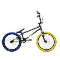 Велосипед Stark Madness BMX 1 графит матовый/желтый/синий рама: 20.5" (2025)