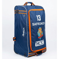 Баул-тауэр хоккейный с выдвижной ручкой Vitokin Hockey Tower SR 36" темно-синий с лого №13 SAFRONOV (б/у, состояние на фото)