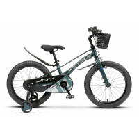 Велосипед Stels Joy KB 14" Z010 (м) темно-серый/зеленый (2025)