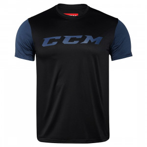 Футболка детская CCM GRIT SHORT SLEEVE TECH TOP YT BL/OB 