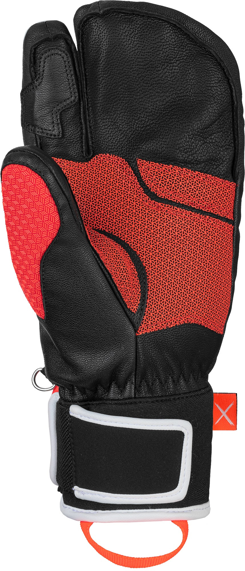 Перчатки горнолыжные Reusch Worldcup Warrior Lobster black/white/fluo