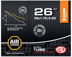 Велокамера 26" Author 1.75-2/20 47/57-559 Sport (8-37226211) 
