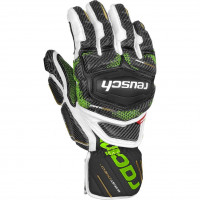 Перчатки Reusch Race Tec 18 GS black/white/neon green