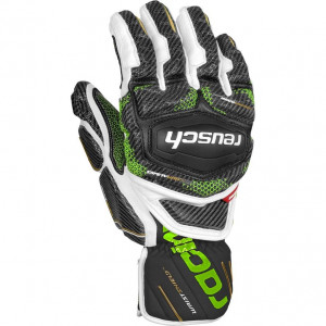 Перчатки Reusch Race Tec 18 GS black/white/neon green 