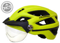 Шлем Slokker Bike Helm Penegal visor clear green
