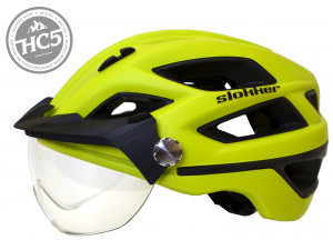 Шлем Slokker Bike Helm Penegal visor clear green 