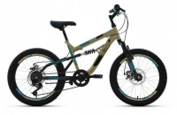 Велосипед Altair MTB FS 20 disc 6-ск бежевый/черный (Демо-товар, состояние идеальное)