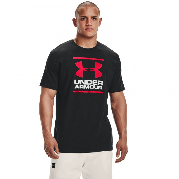 Under Armour UA GL Foundation SS T Black White Red HC5
