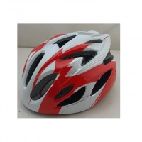 Шлем защитный Stels FSD-HL057 (out-mold) M (52-56 см) красно-белый