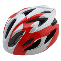 Шлем защитный Stels FSD-HL057 (out-mold) M (52-56 см) красно-белый