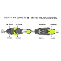 Комплект подъемников Fischer Lifter Set incl. screws for SL 165