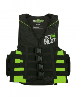 Спасательный жилет нейлон мужской Jetpilot Strike ISO 50N Nylon Vest w. Super Grip Green (2018) 