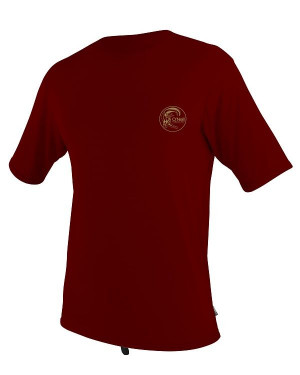 Гидромайка мужская короткий рукав O&#039;Neill SKINS SURF TEE DARK RED (097) (4480 097) 