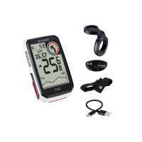 Велокомпьютер Sigma ROX 4.0 HR Set 4-001063 30 функций, с датчиком пульса, GPS, BLUETOOTH (Android, IOS), белый