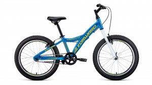 Велосипед Forward Comache 20 1.0 голубой/желтый (2021) 